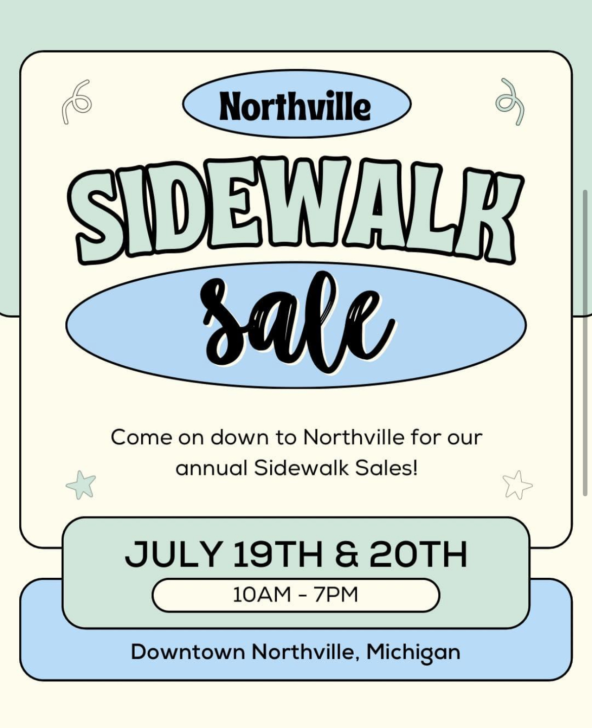 sidewalk sales